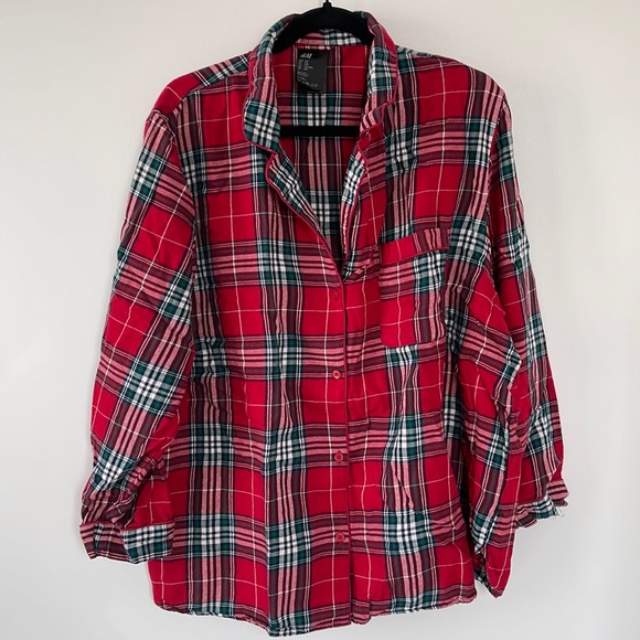 H&M | Holiday Flannel 2-Piece PJs NWOT - Picture 1 of 4